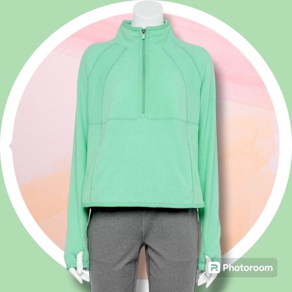 .NWT XXL ¼ Zip Up to Mock Neck Fleece Pull Over w Kangaroo Pocket - Picture 2 of 4